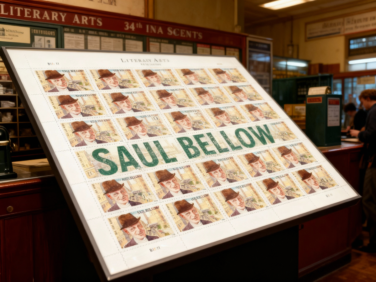 Literary Arts Saul Bellow Three Ounce Forever First Class Postage Stamps