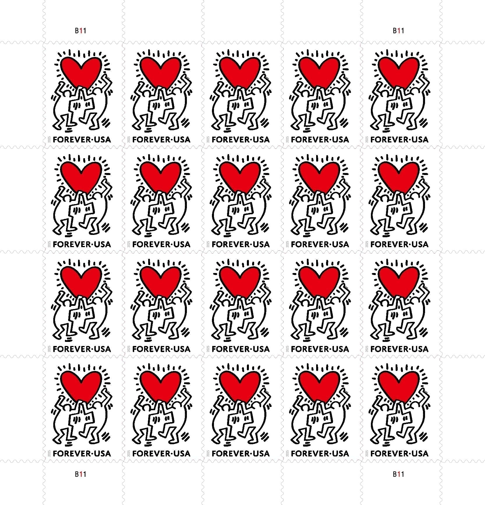 2025 Love Forever First Class Postage Stamps image 0