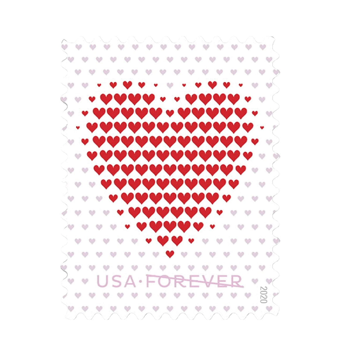 Made of Hearts Forever First Class Postage Stamps