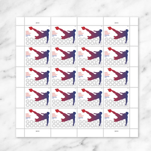 North American Soccer postage stamps